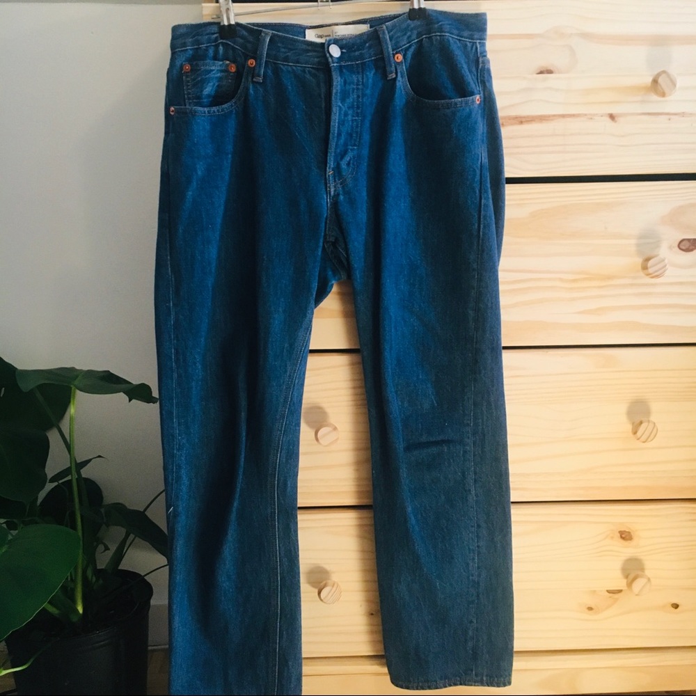 Gap “mom” jeans in dark wash